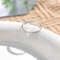 wholesale 925 Sterling Silver Minimalist Open Adjustable Ring for Women, Ins Style Simple and Luxurious Versatile Statement Index Finger Ring-0-19