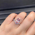 wholesale 925 Silver New High Carbon Diamond Lavender Purple Diamond 7*11 Ring for WomenIns Fashion-0-1