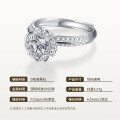 925 Sterling Silver Moissanite Bridal Bouquet Ring, Fashion Luxury Jewelry-0-4
