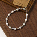 wholesale S925 silver fresh sweet ins-style niche design unique pearl engraved pumpkin bead bracelet S7439-0-2