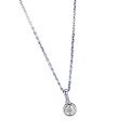 wholesale S925 Silver White Gold 50mm Round Diamond Bubble Diamond Necklace Fashion Versatile Cross-Border Live Stream New Style by Mu Jing Jewelry-0-4