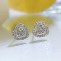 wholesale S925 silver new trendy European and American stylish heart-shaped earrings, cross-border bestseller-0-2
