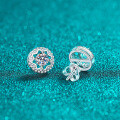 S925 Sterling Silver Moissanite Star Stud Earrings-0-1