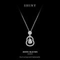 S925 Sterling Silver Gilded Gourd Pendant, Fashionable and Versatile-0-5