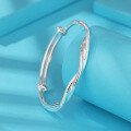 wholesale 999 Solid Silver Möbius Ring Bracelet for Women, Young Style Full Starry Sky Design Bangle-0-2