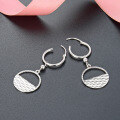 wholesale S925 Sterling Silver Women's Earrings, Small and Unique Design, Fashionable and Elegant Long Geometric Semi-Circular Hollow Ear Cuffs Ear Studs-0-2