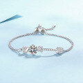 wholesale Platinum-plated S925 Sterling Silver Moissanite Bracelet for Women, New Design, Unique and Trendy Gift for Wholesale-0-5