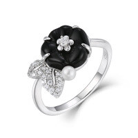 wholesale 925 Sterling Silver New Women's Agate Ring, Niche High-End Sense, Little Red Book Viral, Ins Style Jewelry Wholesale-Sterling Silver Rings One Size