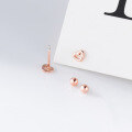 wholesale S925 Sterling Silver Fresh Sweet Ins Style Niche Design Exquisite Hollow Heart Earrings M06445-0-4