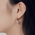 wholesale S925 Sterling Silver Nordic New Ice-Cut Zirconia Geometric Drop Earrings for Women, Elegant and Chic Design-0-3
