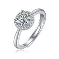 925 Silver Moissanite Micro-Set Full-Band Ring-0-3