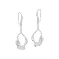 wholesale S925 Sterling Silver 789 Irregular Hollow Earrings for Women with Textured Feel, Small and Minimalist, Original and Unique, Simple and Elegant Silver Earrings-0-5