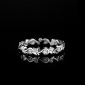S925 Silver Moissanite Ring Women's Branch Geometric Stackable Ins Style-0-2