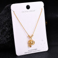 Sterling Silver Gilded Diamond-Cross Pikaxiou Pendant Necklace-0-26
