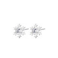 wholesale 925 Sterling Silver Snowflake Stud Earrings For Women-0-0