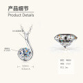 S925 Sterling Silver Butterfly Moissanite Layering Necklace-0-22