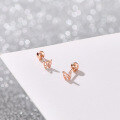 wholesale 925 Sterling Silver Hollow Mini Butterfly Studs Earrings for Women-0-0
