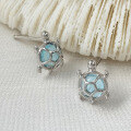 wholesale S925 Sterling Silver Small Turtle Stud Earrings, Marine Life, Exquisite and Cute, Niche Design Ear Jewelry-0-2