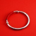 wholesale 999 Silver Retro Ethnic Mantra Scripture Push-Pull Bracelet for Children, Pure Silver Baby Full Moon Birthday Gift-0-3