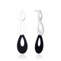 wholesale S925 Sterling Silver Minimalist Teardrop Earrings, Korean Style Valentine's Day Wholesale Gift for Best Friends-0-4