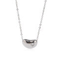 wholesale 925 Sterling Silver Bean Necklace for Women, Light Luxury Small Brand New Model Popular Internet-famous Collarbone Chain High-end Sense Necklace-0-4
