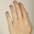 wholesale 18K Gold Fashion Commuter Diamond Eternity Ring for Women, Minimalist Circle Setting with Diamonds, 9K Gold Pinky Ring, Factory Direct Wholesale, Ideal for Gifting-0-3