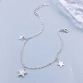wholesale S925 Sterling Silver Diamond Star Bracelet, Minimalist Niche High-End Jewelry for Girlfriend or Bestie's Birthday Gift-0-3