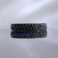 wholesale 925 Silver Mu Jing Jewelry NewBlack Diamond Row Ring InsStackable Row Diamond Ring Band Wish-0-2