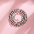 wholesale S925 Sterling Silver Minimalist Ballpoint Chain Unisex Matching Dense Bead Chain Plain Silver Necklace Factory Direct Wholesale-0-1