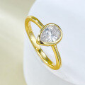 wholesale S925 Gold-Plated 5*7 Pear Drop Exquisite and Versatile Style Popular on AliExpress-0-1