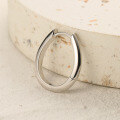 wholesale S925 Sterling Silver Geometric Hoop Earrings with Oval Ear Clasp, Fashionable, Professional, Elegant, Minimalist Design, and Unique Style-0-3
