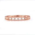 wholesale 18K Gold Light Luxury Style Cultured Diamond Ring with Stackable Side Ring and Rose Gold Pave Diamond Pure Gold Ring for Cross-Border-0-2