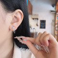wholesale S925 Sterling Silver Small Fresh Fairy Style Bow Tassel Drop Earrings for Women, Sweet and Versatile-0-3