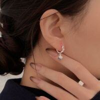 wholesale S925 Sterling Silver Geometric Asymmetrical Earrings for Women, Spring and Summer New Collection, Versatile High-End Earrings-Sterling silver