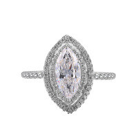 wholesale S925 Sterling Silver High-Carbon Diamond Butterfly Ring, Premium Ins Style Proposal Engagement Jewelry-Style 4 (3.5g)  Size 8