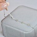 wholesale S925 Sterling Silver High Appearance Popular Love Sweet Bracelet for Female Students Korean Style Fresh and Elegant Hypoallergenic and Colorfast-0-5