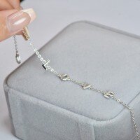 wholesale S925 Sterling Silver High Appearance Popular Love Sweet Bracelet for Female Students Korean Style Fresh and Elegant Hypoallergenic and Colorfast-One bracelet (7000006) 925 silver