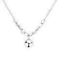 wholesale S925 Silver Vintage Literary and Artistic Versatile Small Ball Pendant Minimalist Design Unique and Niche Necklace-0-4