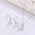 wholesale Pure silver love pearl necklace for women, versatile and unique design, perfect gift for mothers and mothers-in-law, elegant and sophisticated collarbone chain-0-4