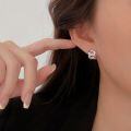wholesale S925 Sterling Silver Minimalist Chain Stud Earrings Women Korean Dongdaemun New Small Design Earrings-0-4