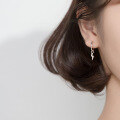 wholesale S925 Sterling Silver Trendy Lightning Design Student Ear Clasp Korean Style Temperament Lady Literary Sense Earrings G3850-0-1