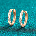 S925 Sterling Silver Moissanite Champagne Gold Ear Studs-0-4