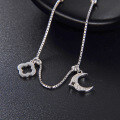 wholesale S925 silver source factory new style zircon minimalist fashion ladies ankle chain jewelry wholesale-0-2