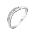wholesale Metal: S925 Silver Plated with 14K Gold Dunli Jewelry Spring New Arrival, French Fashion Minimalist Ins Style Letter Ring-0-0