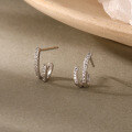 wholesale 925 Silver Cross-border Wholesale Women's Earrings,ins,。-0-2