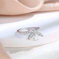wholesale S925 Sterling Silver Bow Ring Design Sense Designer Same Style Cross-Border Best-Seller Fashion Wedding Ring-0-3