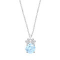 S925 Silver Pendant Necklace, Large Sparkling Starry Sky Cut Pink Diamond, Live Streaming Hit-0-5