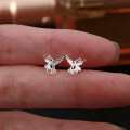999 Silver Phoenix Rebirth Stud Earrings, 2025 New Small-Batch Elegant Women's Earrings-0-2