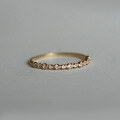 wholesale S925 sterling silver elegant stackable delicate band ring, luxurious and vintage-inspired pinky ring-0-4