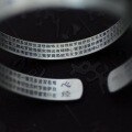 wholesale Sterling Silver 999 Retro Six Mantra Bracelet Jewelry Pure Silver Unisex Couple Style Adjustable Bangle-0-3